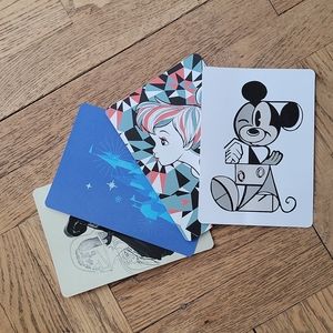 NEW/4-DISNEY POST CARDS/VINTAGE